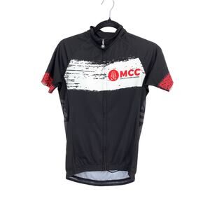 Smashfest Queen Cycling Jersey Women's Size Medium Black Red MCC Logo Zip Front